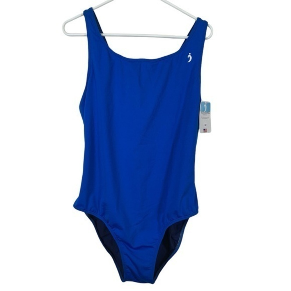 Illusions Blue Training Swimsuit Size 42/12 NWT #2533
